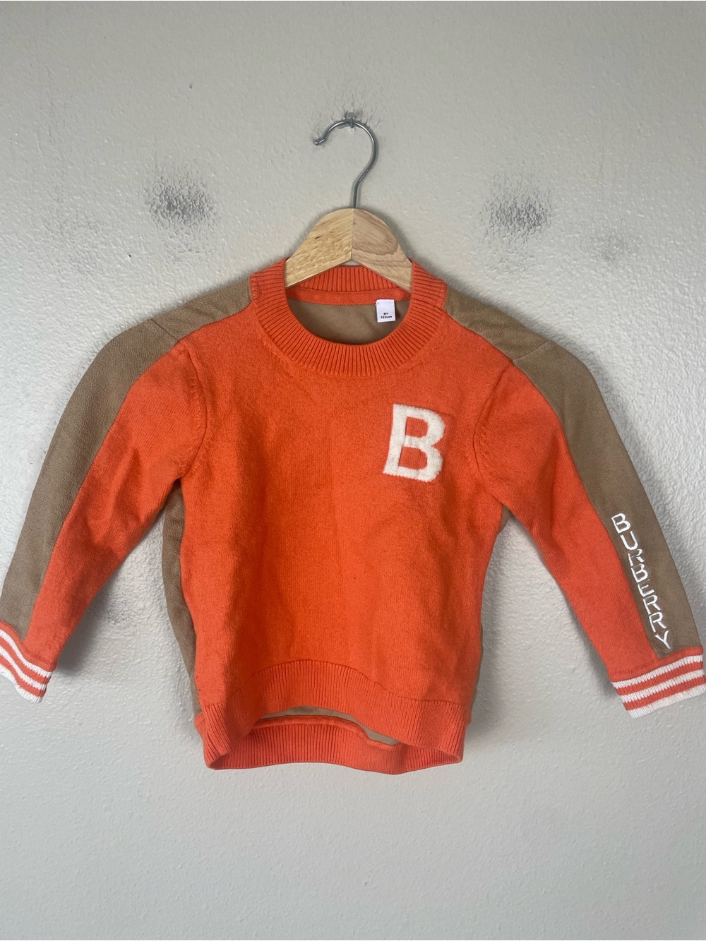 Burberry Varsity Sweater Kids Size 8Y